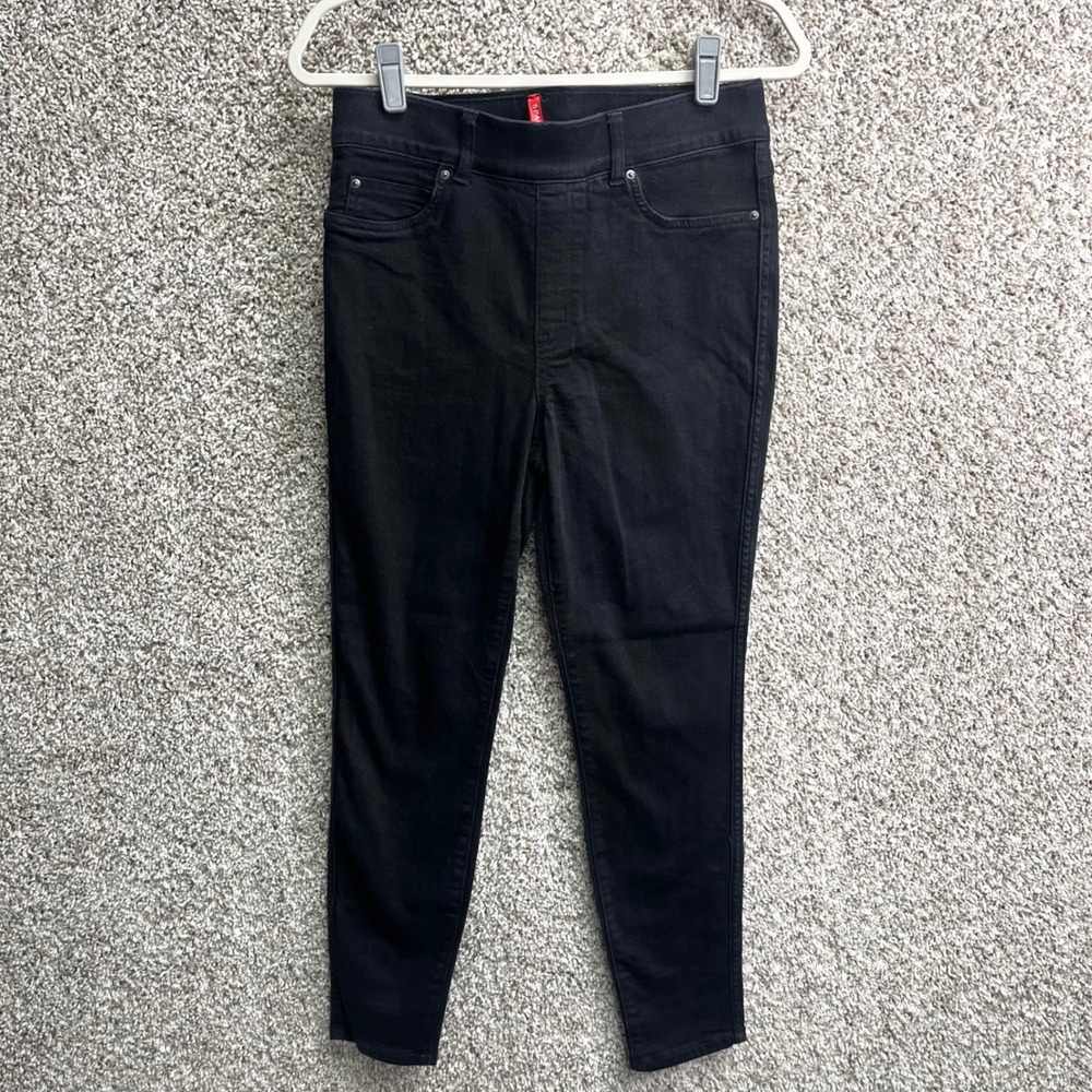 SPANX Jeans Women's Medium Spanxshape EveryWear Black Pull-On Ankle Skinny